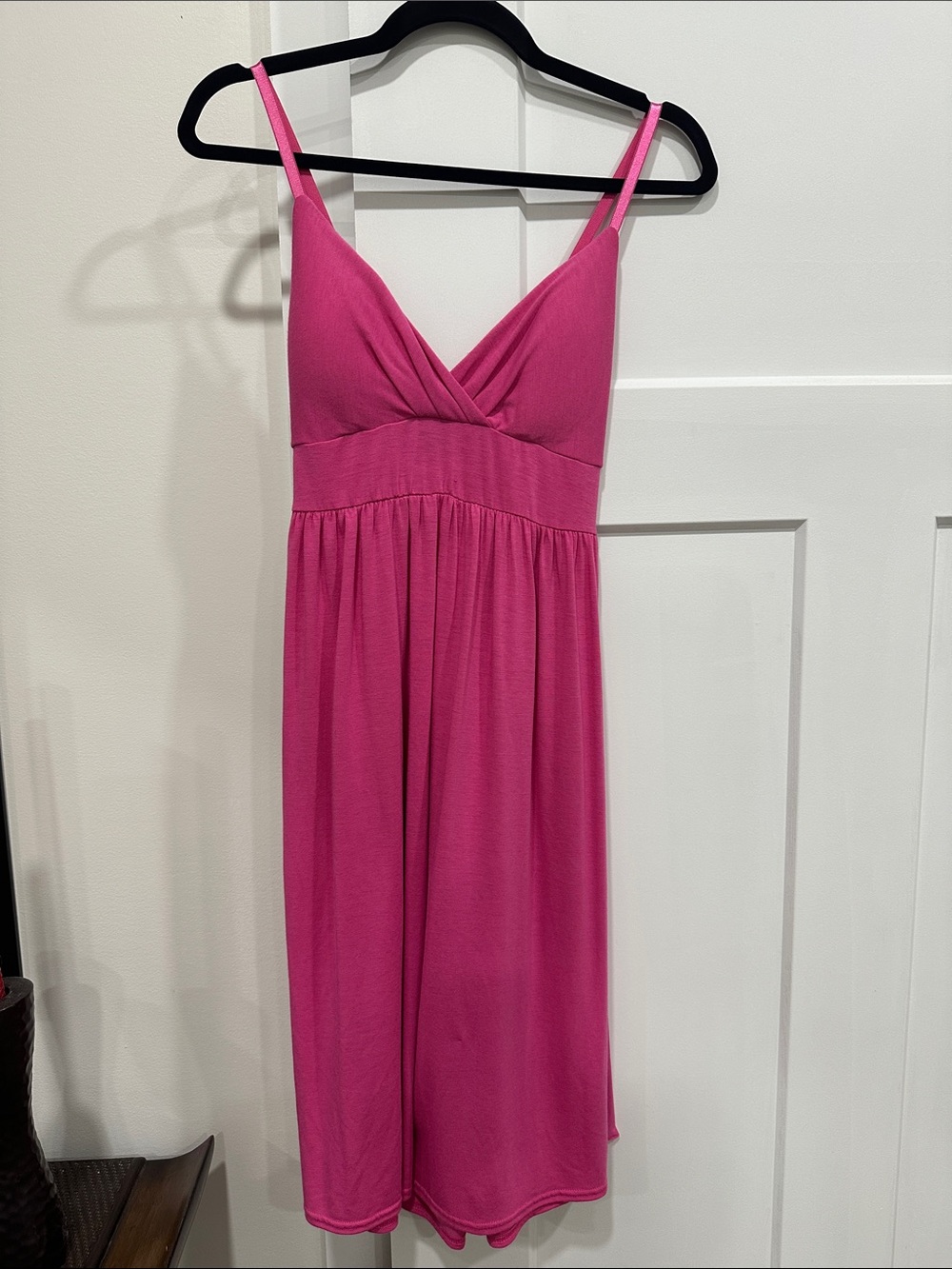 Women's Bright Pink Spaghetti Strap Sundress